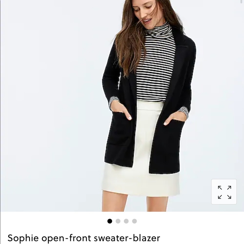 Jcrew Sophie open front cardigan blazer.